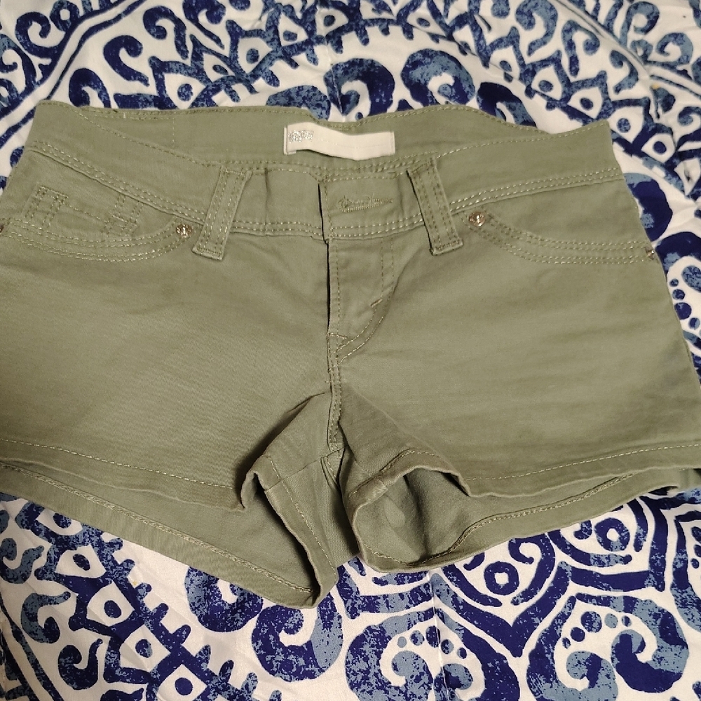 Women's Olive Green Shorts